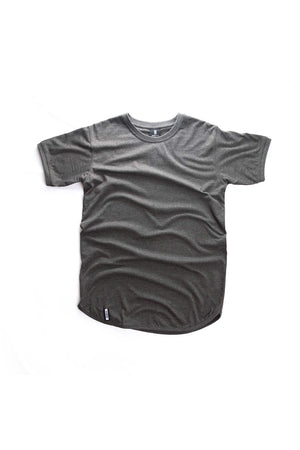 Curved Hem Tee Charcoal