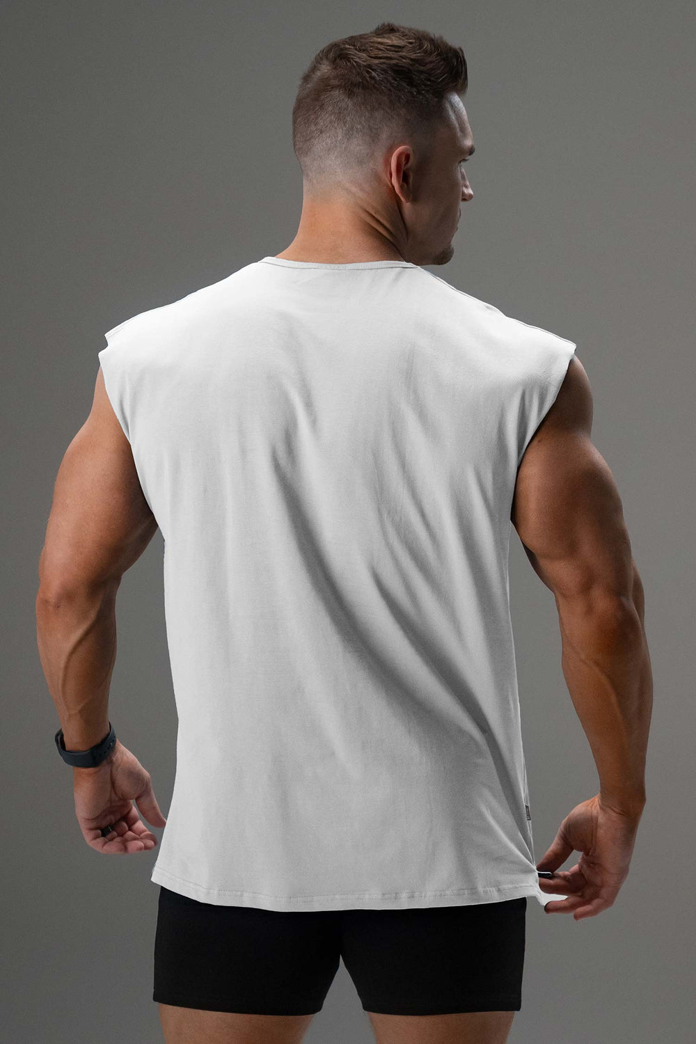 Signature Shoulder Tee White
