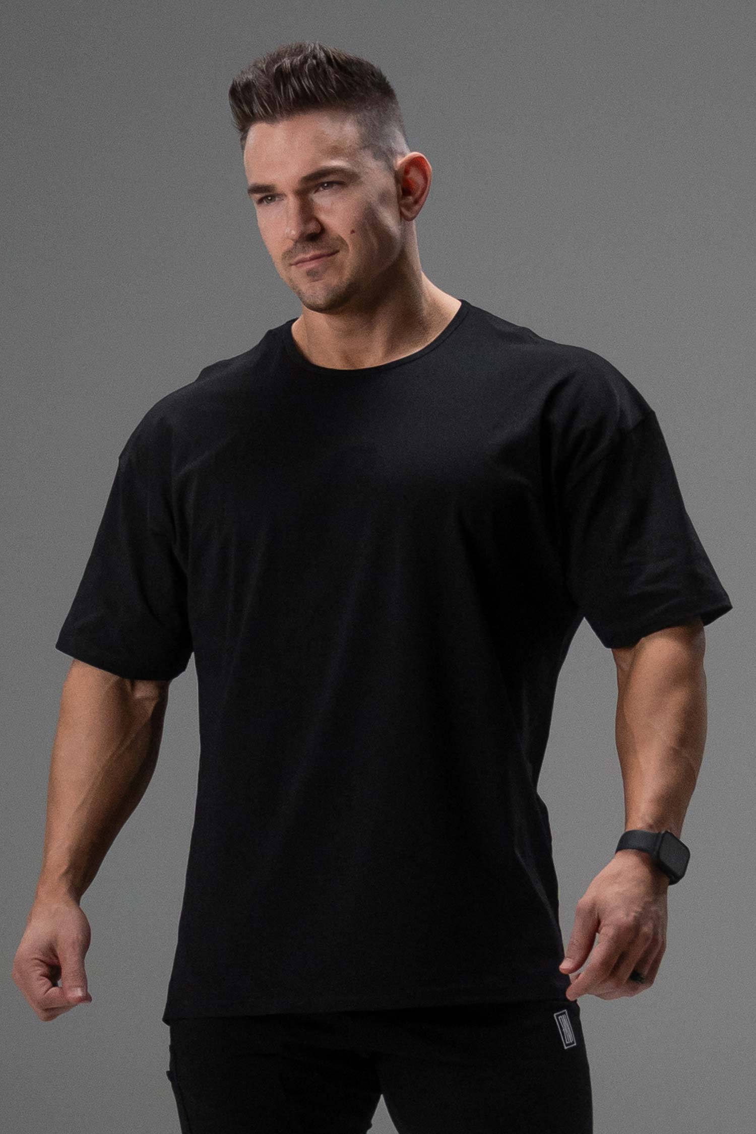 Signature Oversized Tee Black