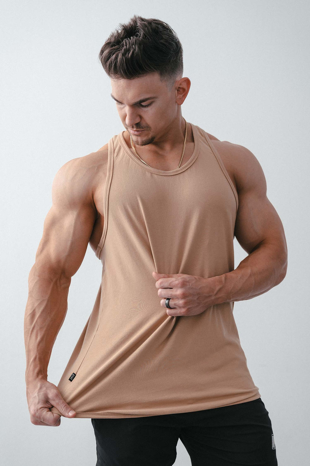 Blaze Stringer Tank Almond