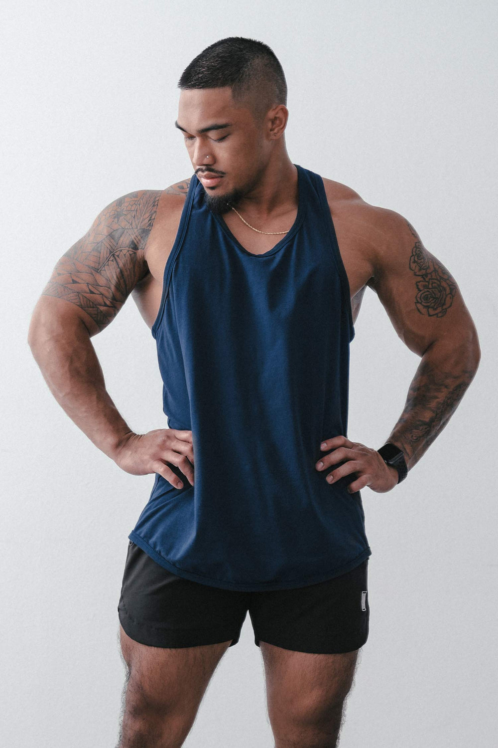 Blaze Stringer Tank Navy