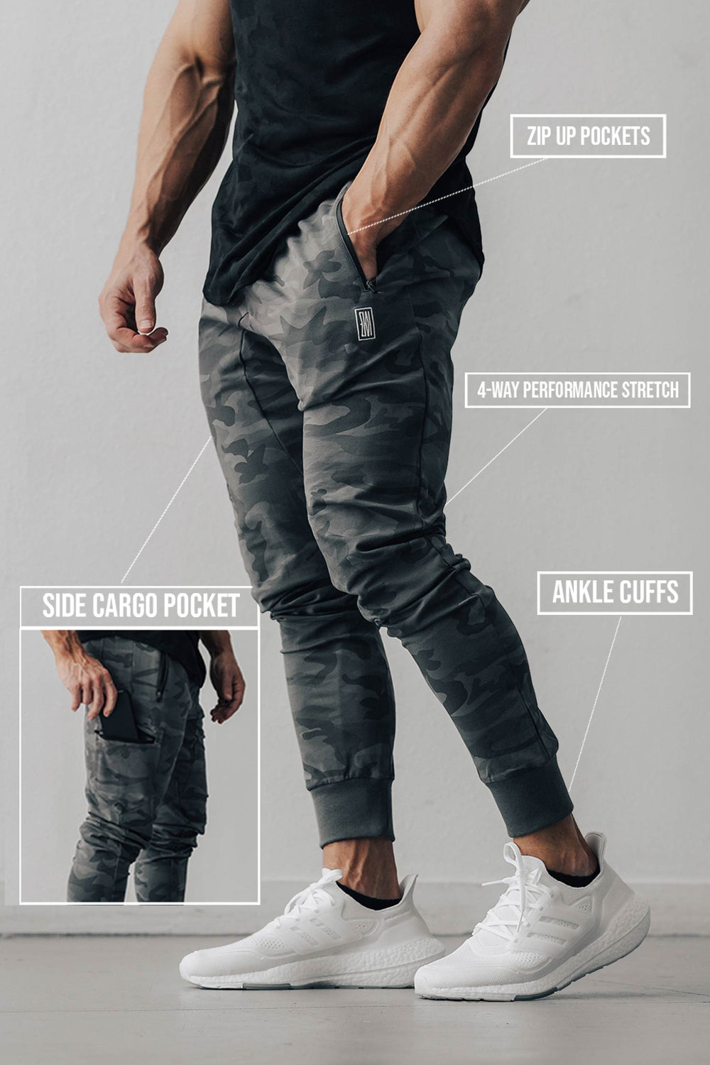 Cargo Joggers Dark Camo