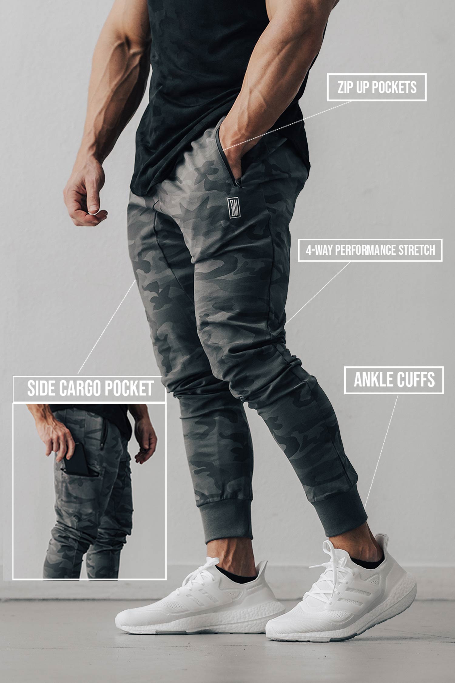 Cargo Joggers Dark Camo