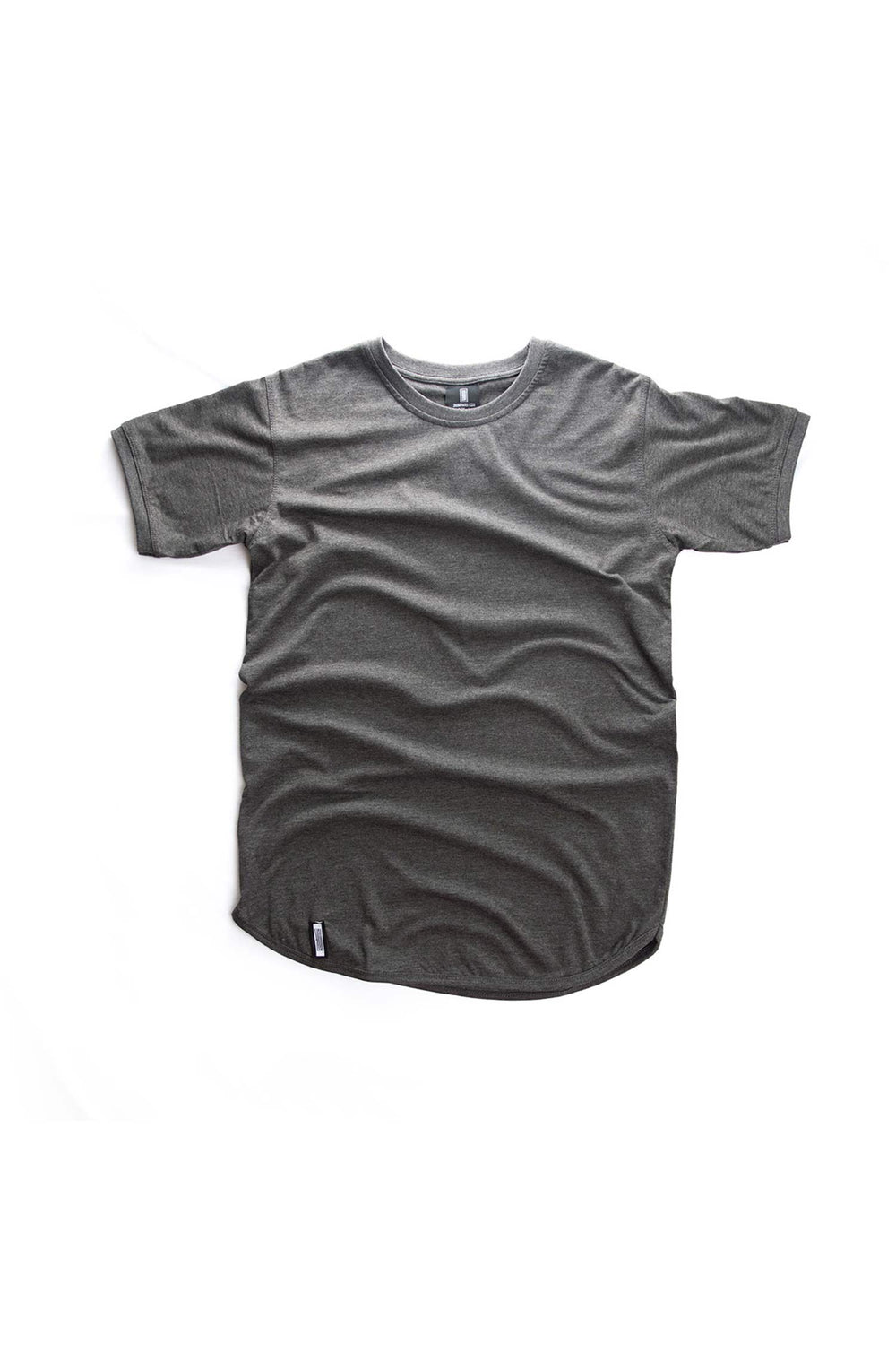 Curved Hem Tee Charcoal