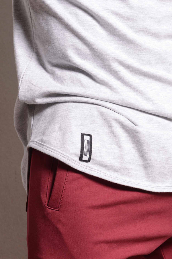 Curved Hem Tee Gray