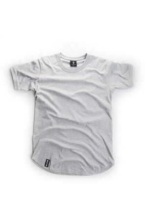 Curved Hem Tee Gray
