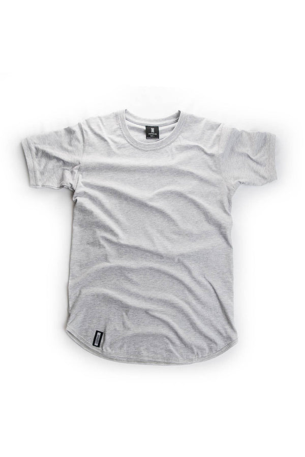 Curved Hem Tee Gray