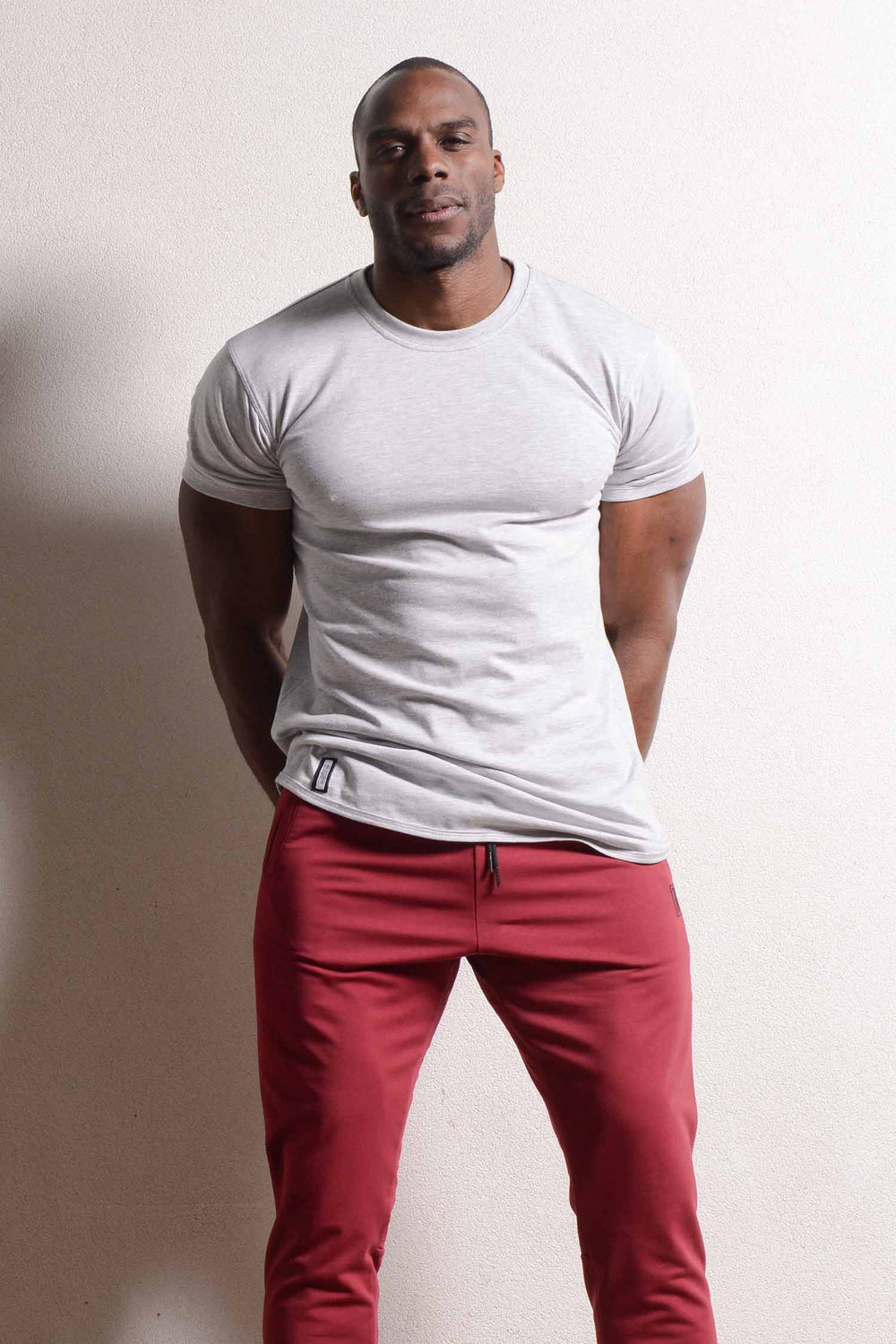 Curved Hem Tee Gray