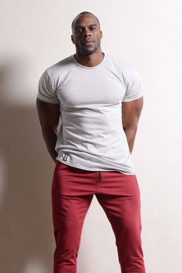 Curved Hem Tee Gray