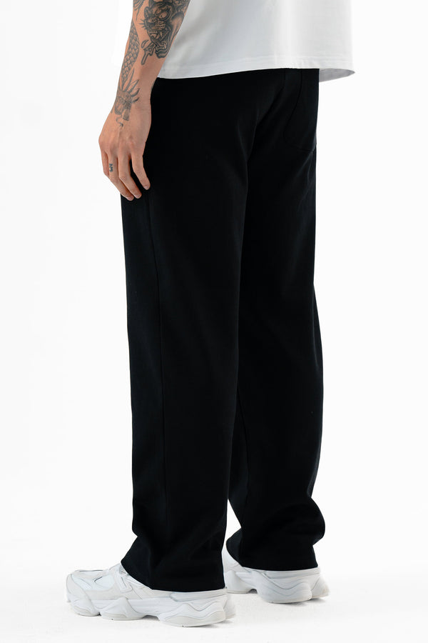 Straight Leg Joggers Black