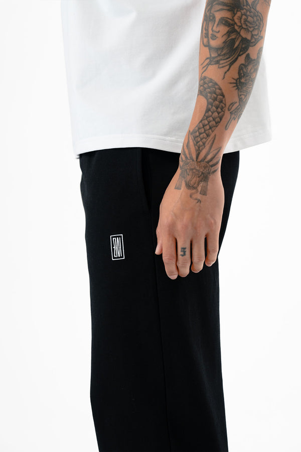 Straight Leg Joggers Black