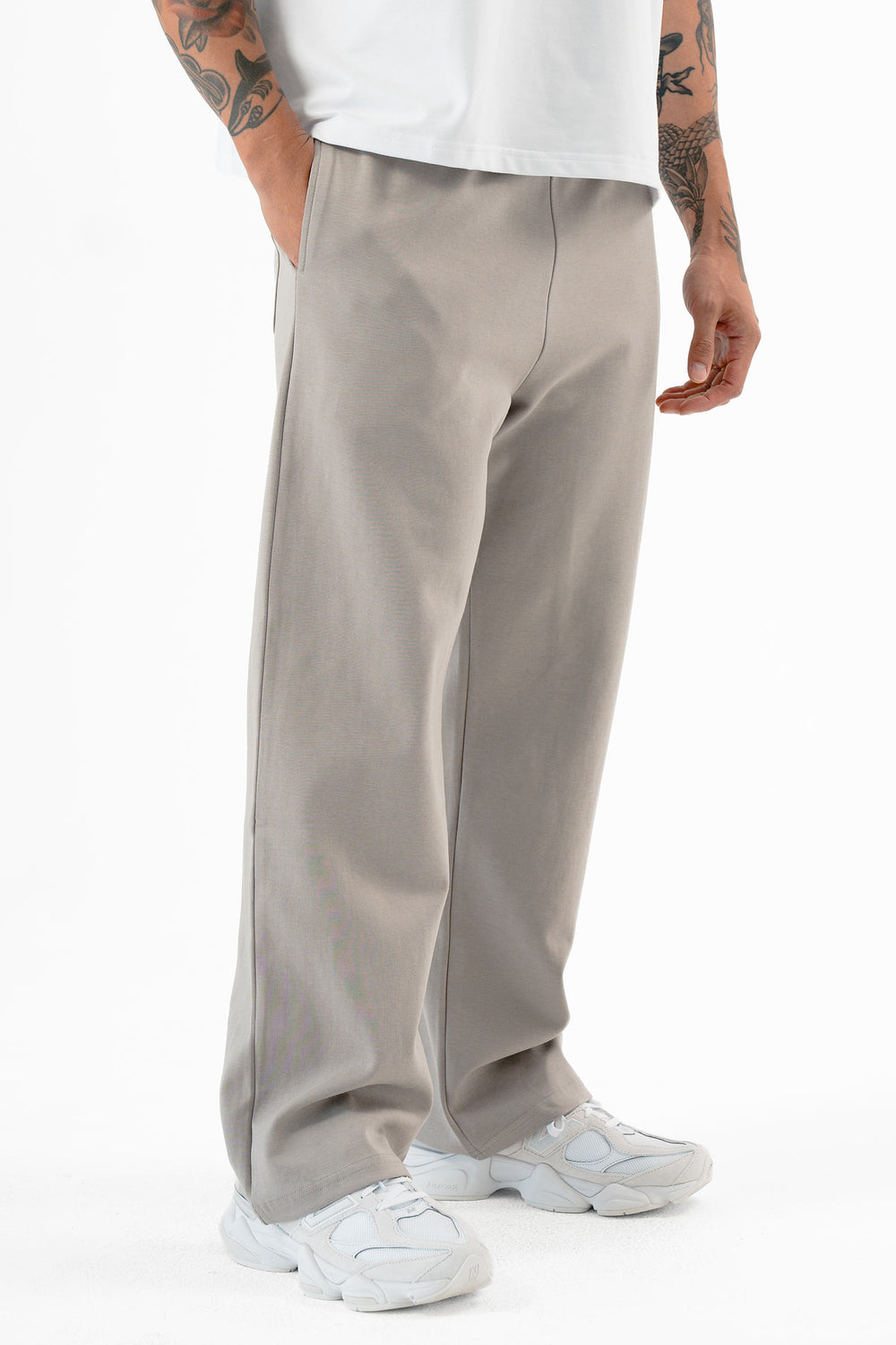 Straight Leg Joggers Concrete