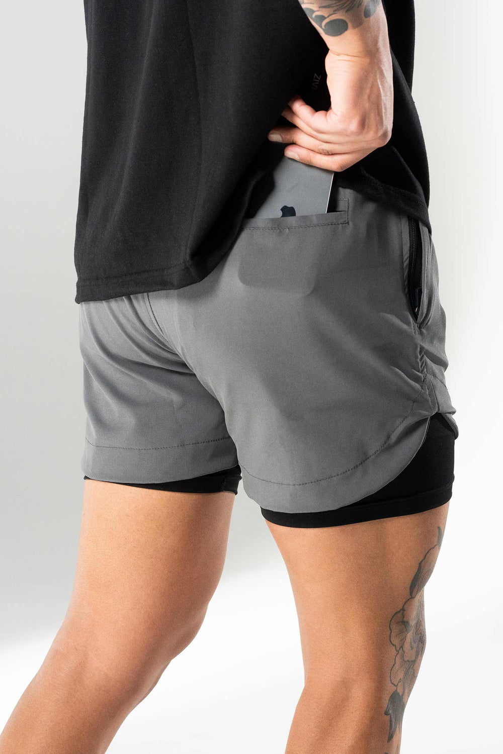Lifestyle Lined Shorts Charcoal/Black