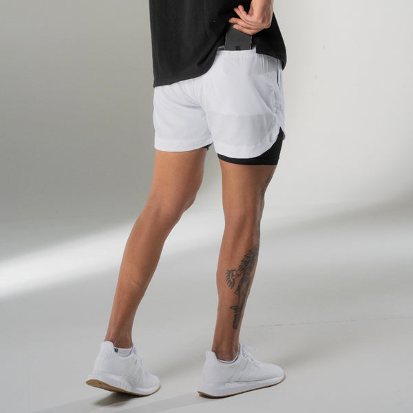 Lifestyle Lined Shorts White/Black