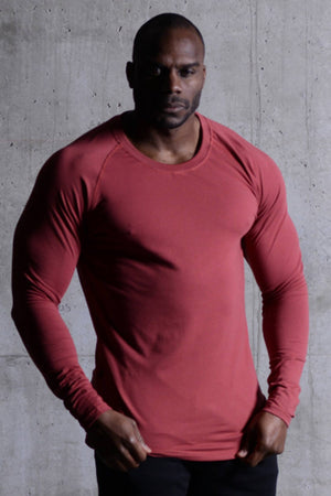 Scoop Long Sleeve Marsala