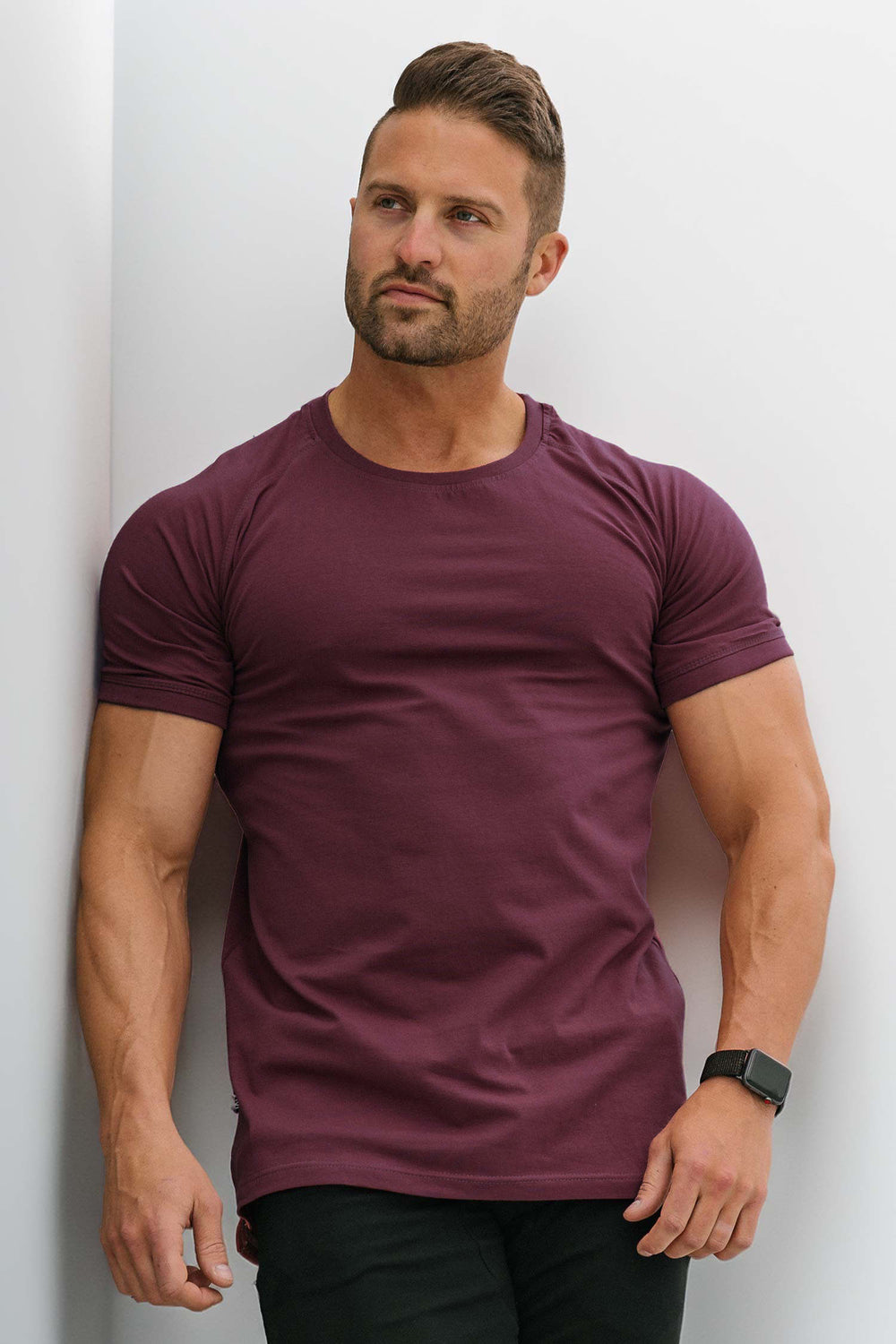 Straight Hem Tee Merlot