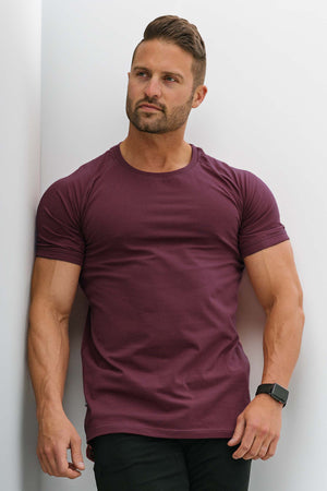 Straight Hem Tee Merlot