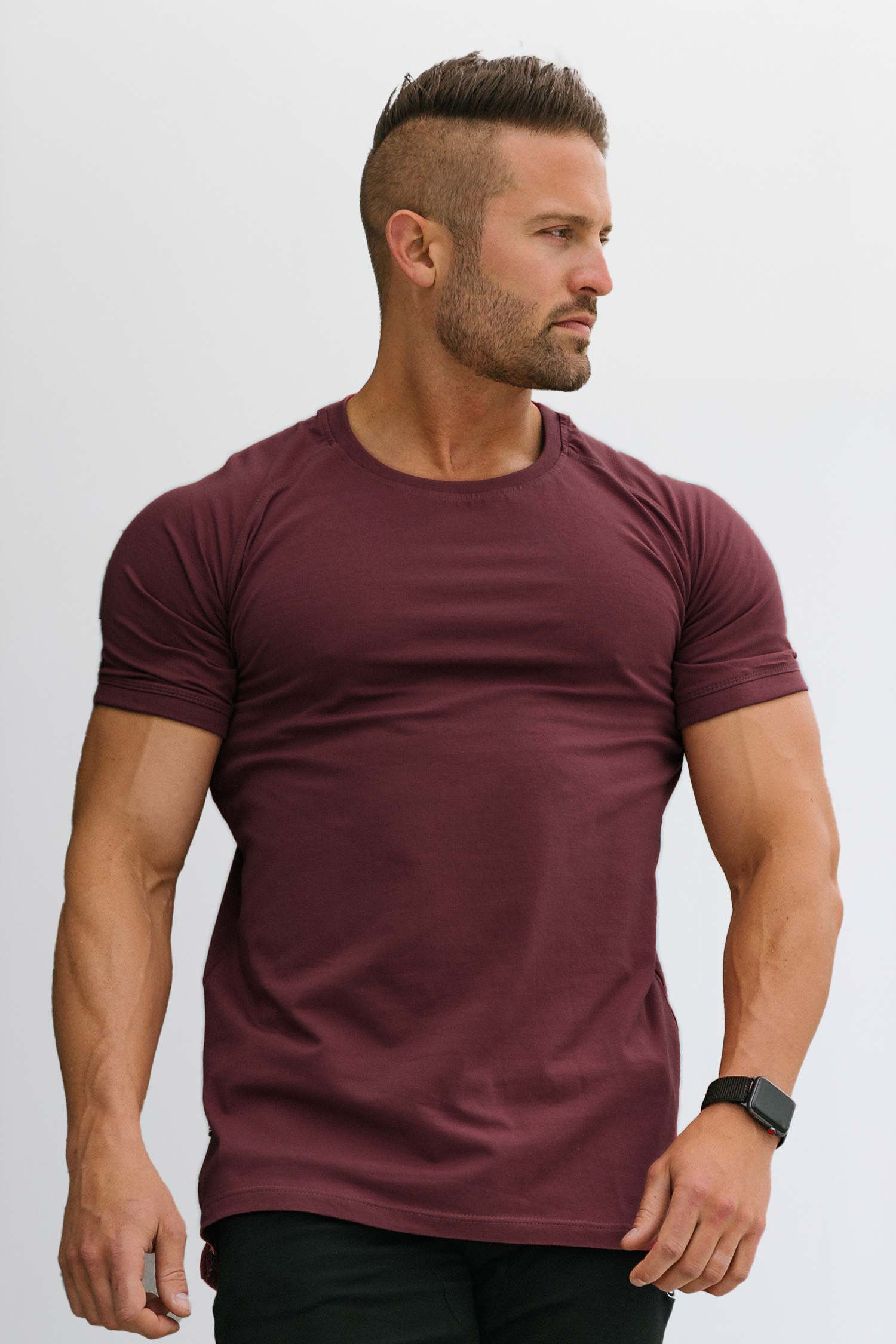 Straight Hem Tee Merlot