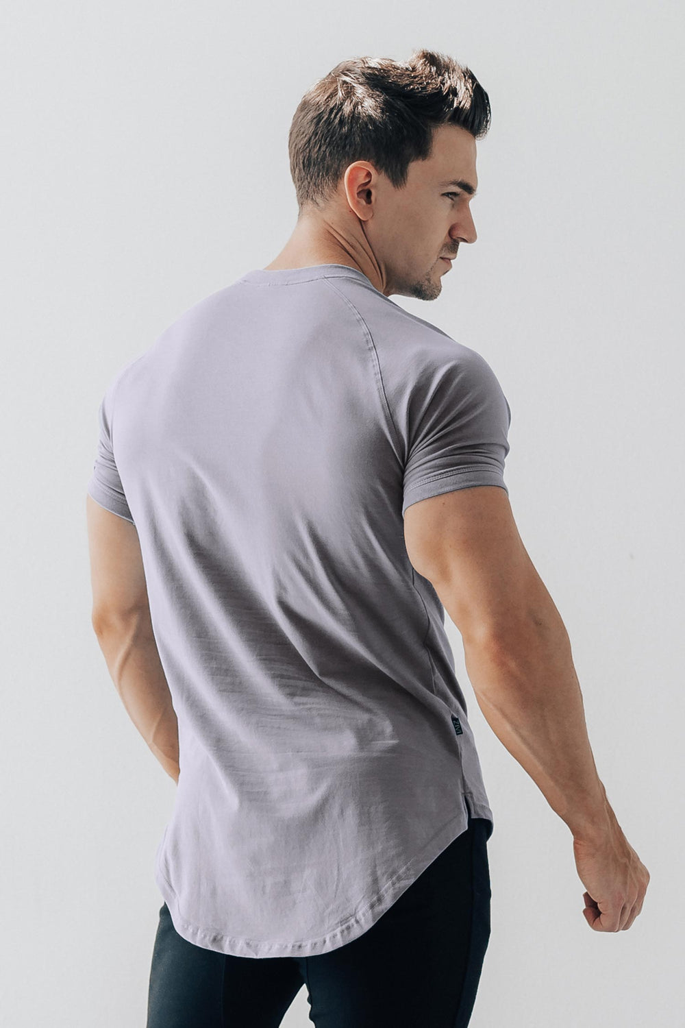 Curved Scoop Hem Tee Opal