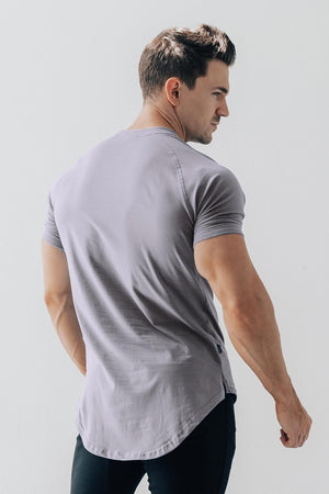 Curved Scoop Hem Tee Opal
