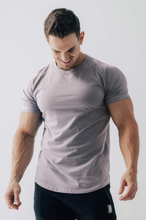 Curved Scoop Hem Tee Opal