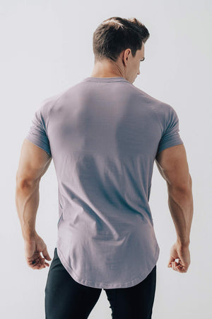 Curved Scoop Hem Tee Opal