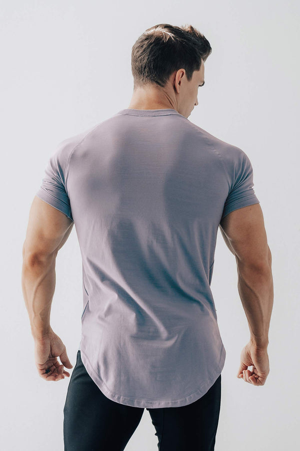 Curved Scoop Hem Tee Opal