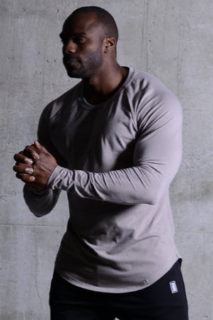 Scoop Long Sleeve Opal Gray
