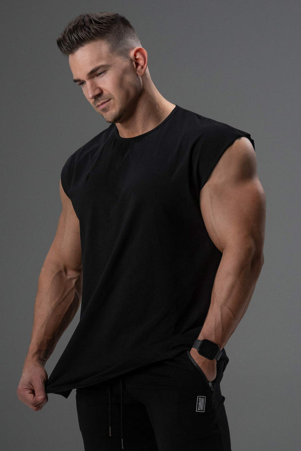 Signature Shoulder Tee Black