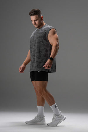 Signature Shoulder Tee Dark Camo