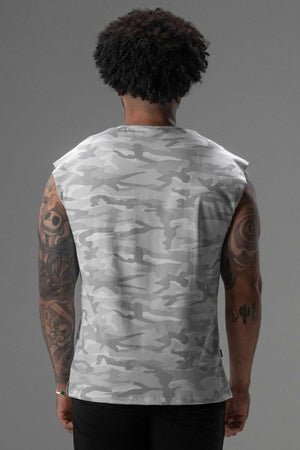 Signature Shoulder Tee White Camo