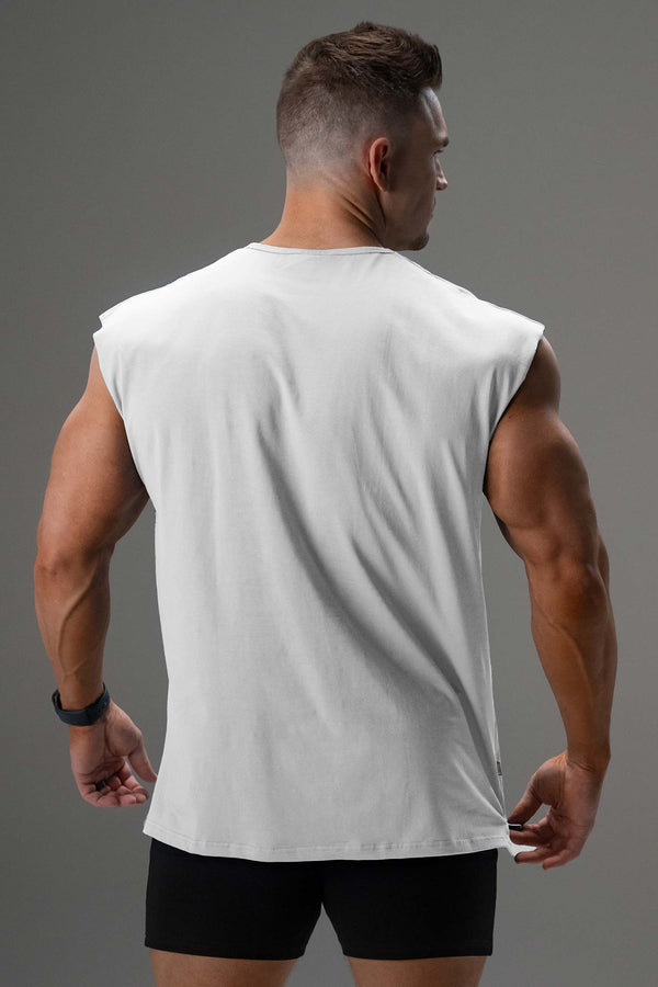 Signature Shoulder Tee White