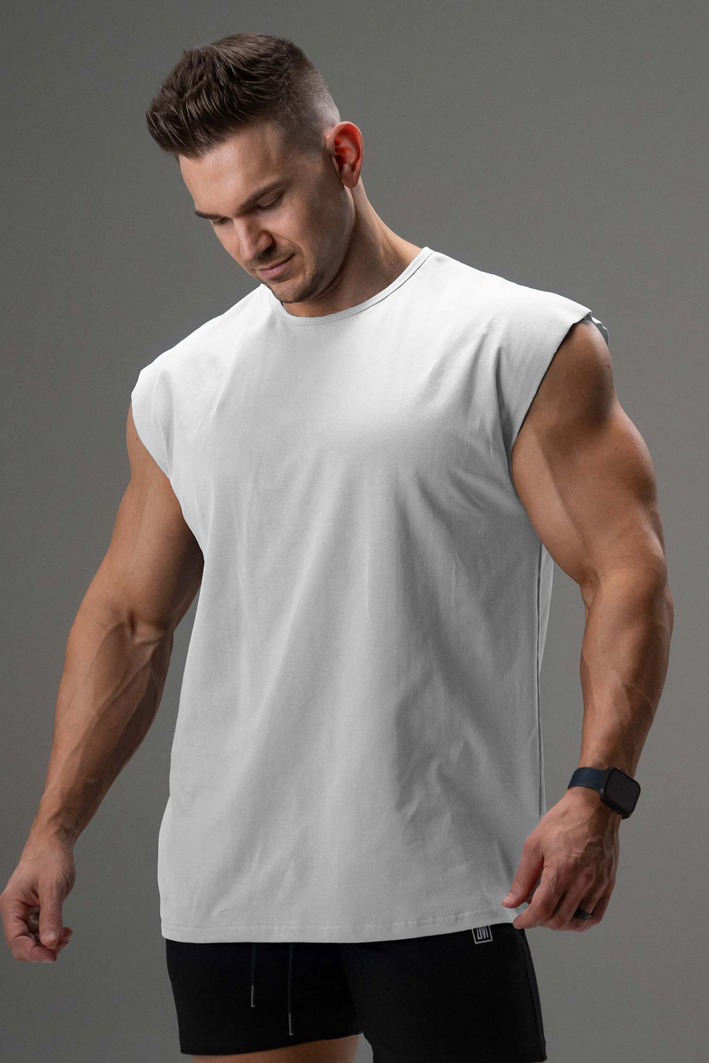 Signature Shoulder Tee White