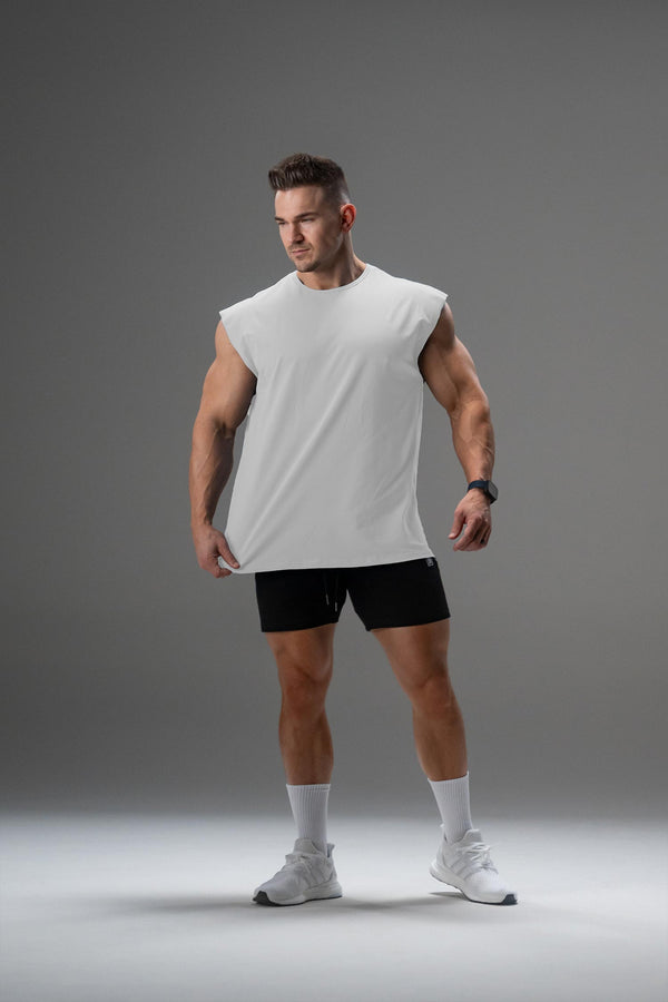 Signature Shoulder Tee White