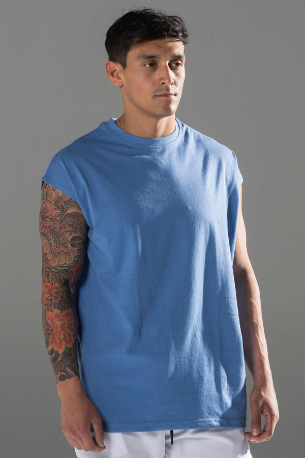Oversized Shoulder Tee Arctic