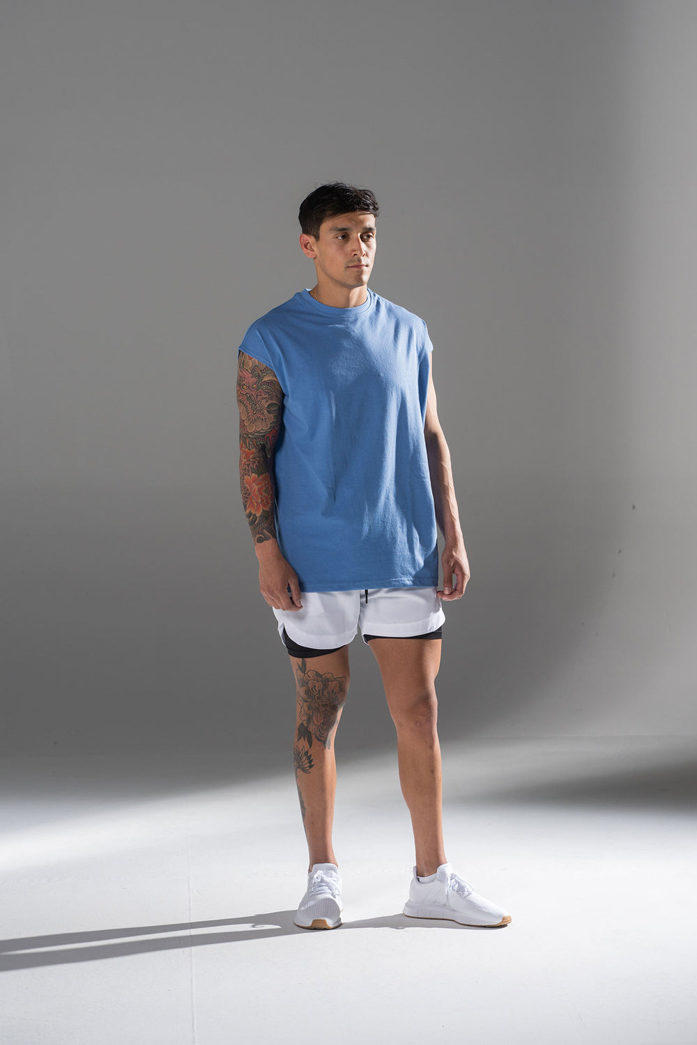 Oversized Shoulder Tee Arctic