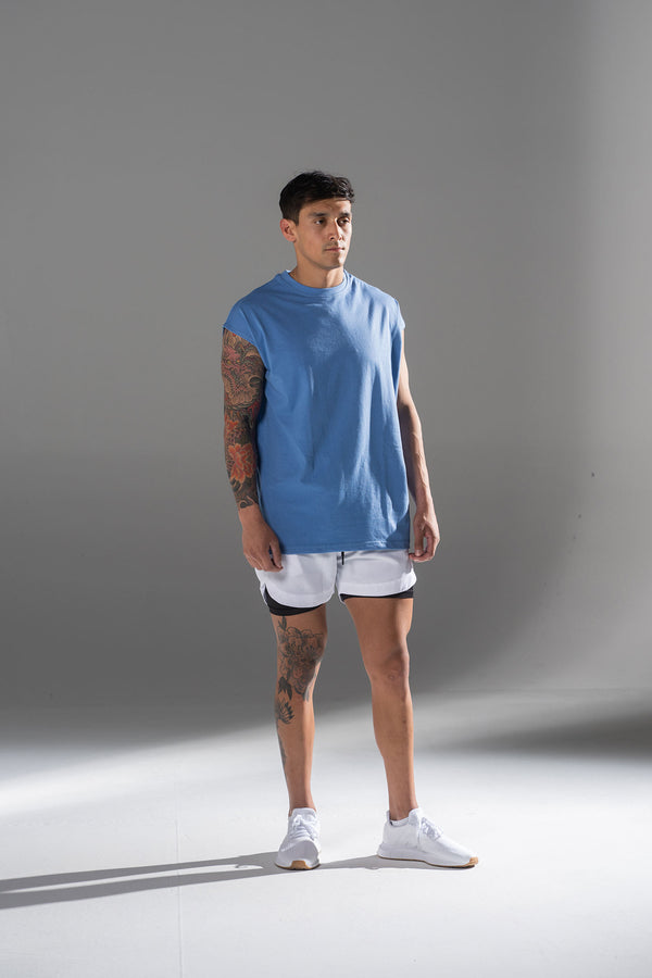 Oversized Shoulder Tee Arctic