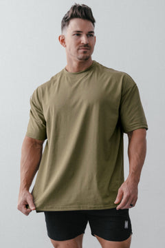 Oversized Tee Khaki Green