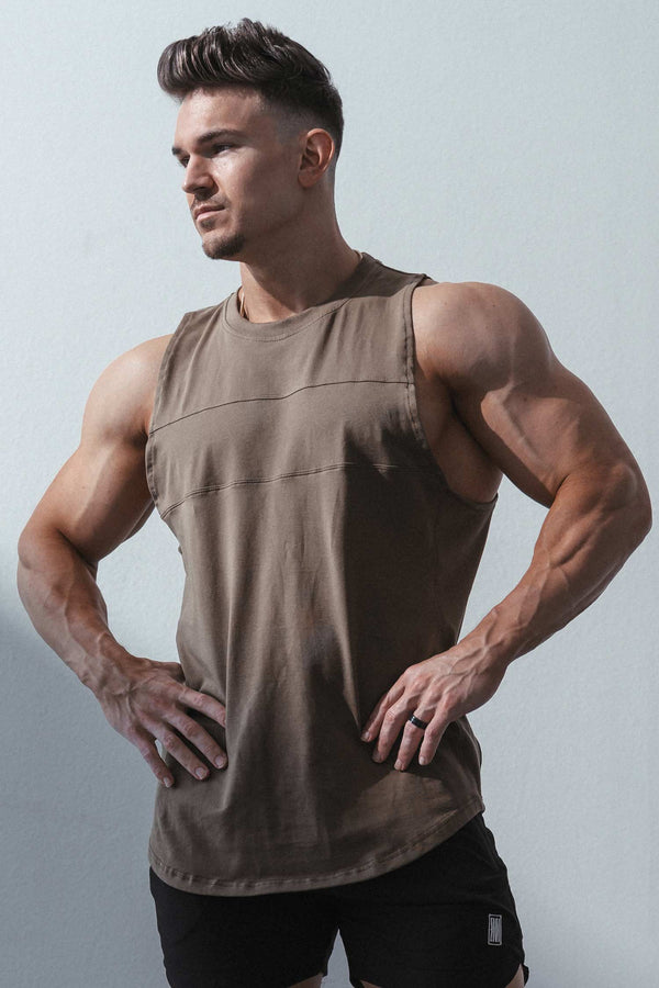 Panel Tank Khaki Green