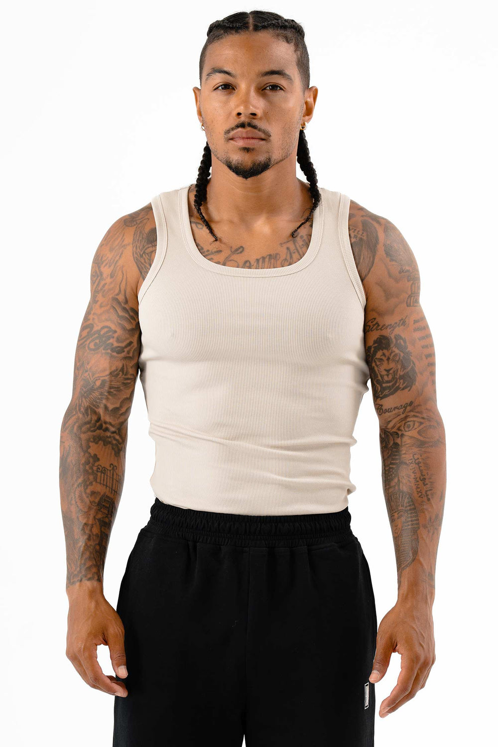 Ribbed Tank Clay
