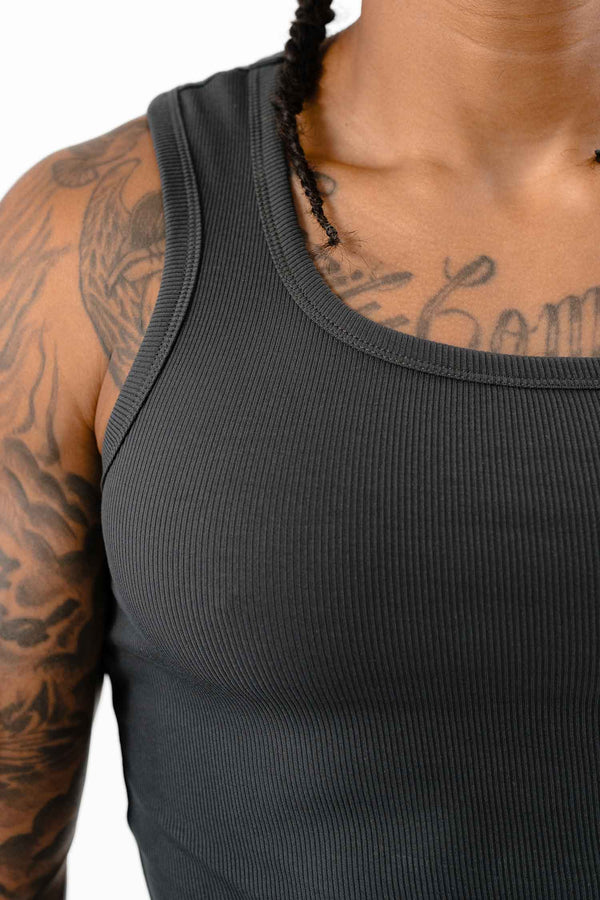 Ribbed Tank Coal