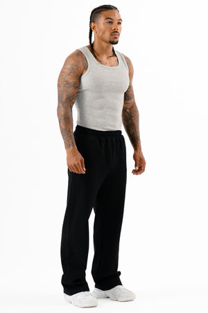 Ribbed Tank Heather Gray