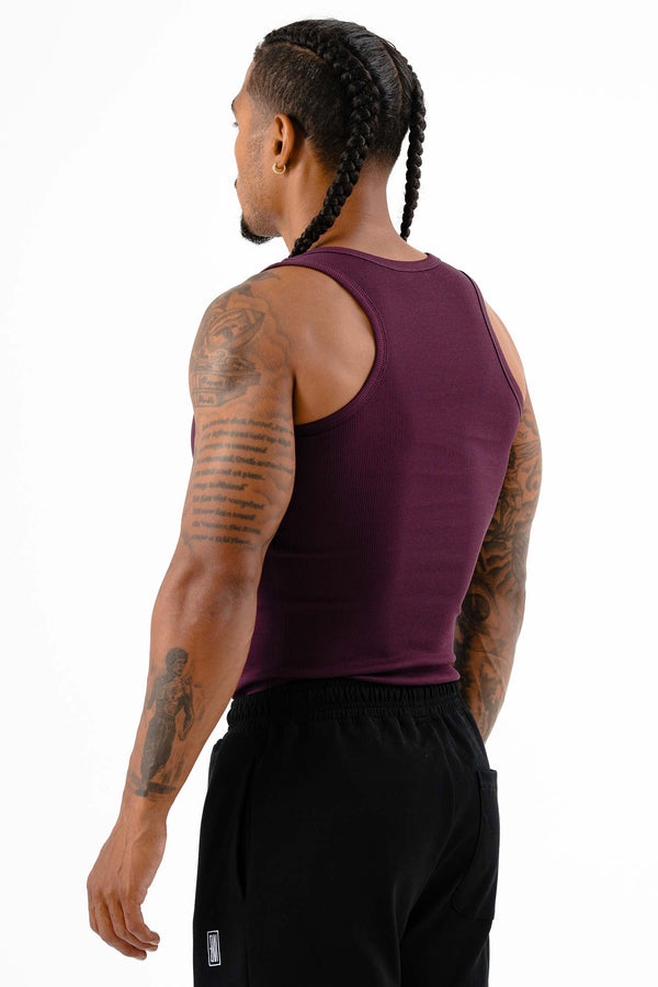 Ribbed Tank Merlot