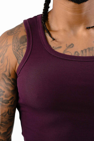 Ribbed Tank Merlot