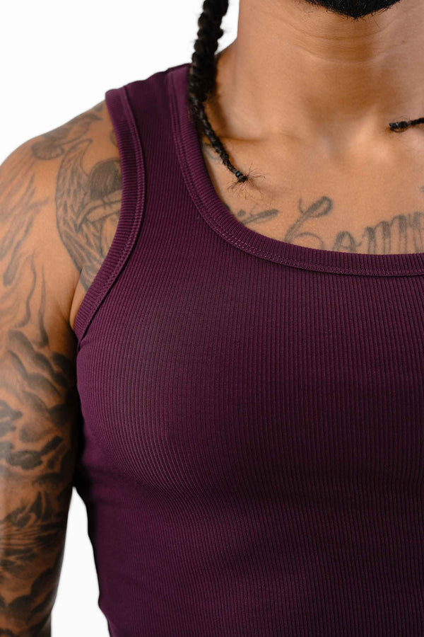 Ribbed Tank Merlot