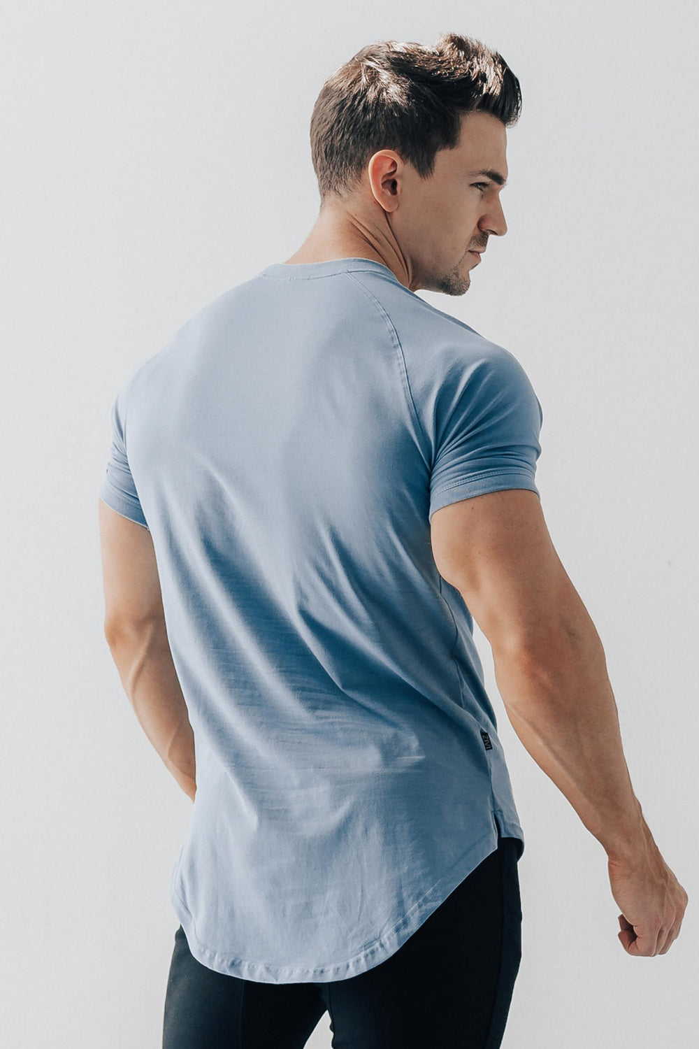 Curved Scoop Hem Tee Arctic