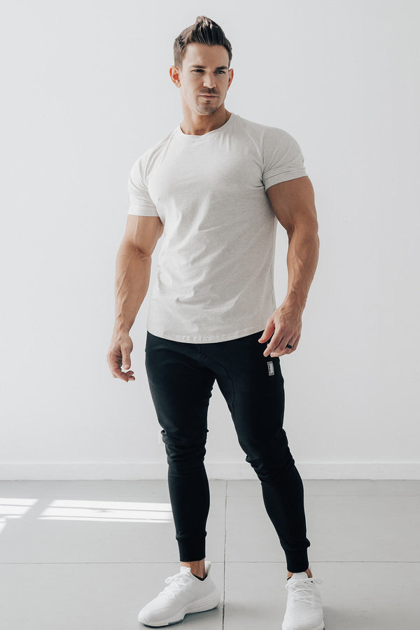 Curved Scoop Hem Tee Ash