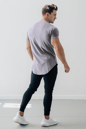 Curved Scoop Hem Tee Opal