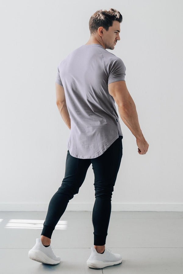 Curved Scoop Hem Tee Opal