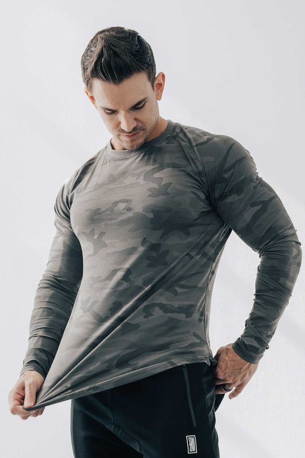 Scoop Long Sleeve Dark Camo